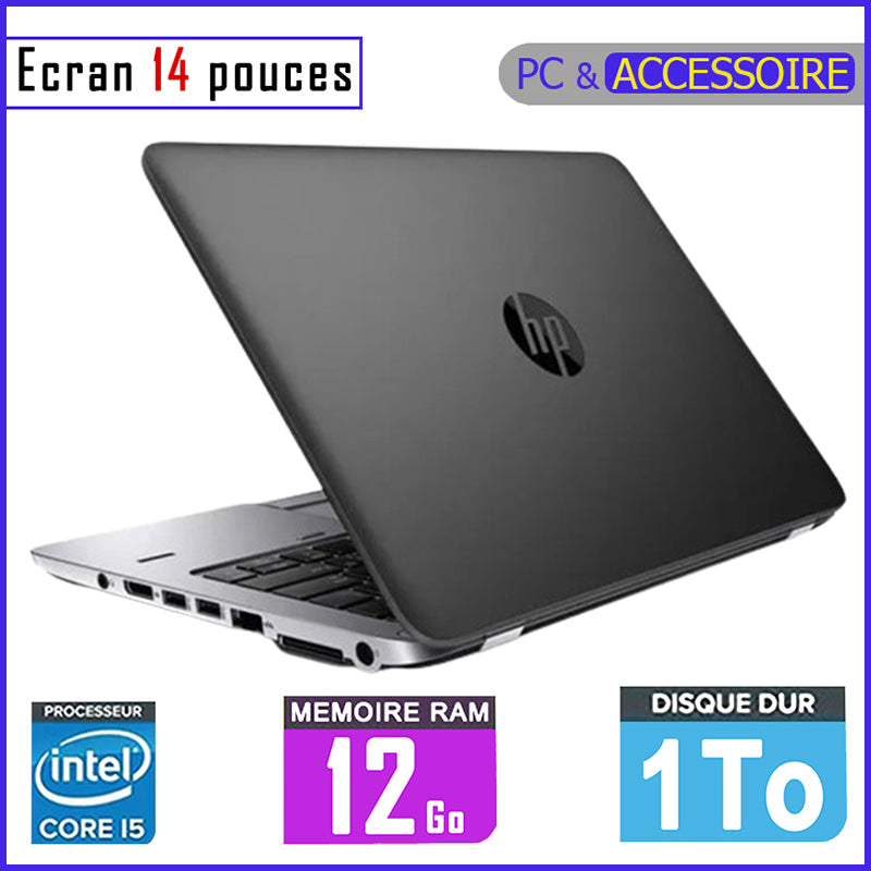 HP 840 G2 - 1 TERRA (1024gb) - RAM 12gb - Core i5 / Ecran 14 pouces - Processeur 2,5 GHZ / Clavier Retro-éclairé (Dans Carton)