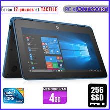 Charger l&#39;image dans la galerie, HP Probook x360 11 G3 - Ecran Tactile / RAM 4gb - 256gb SSD - Dual Core / Processeur 1,1 GHZ - Clavier Lumineux / Ecran 12 pouces (PC PLIABLE à 360°)
