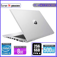 HP Probook 640 G4 - Core i5 - Ram 8gb avec deux (02) disques dur (256gb SSD et 500gb HDD) / Ecran 14 pouces - Processeur 2,7 GHZ - 7ème Génération