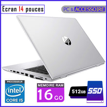 Charger l&#39;image dans la galerie, HP ProBook 640 G4 - Core i5 - RAM 16gb - 512gb SSD (Capable de prendre 2 Disques Durs) / Processeur 2.7 GHZ - Ecran 14 pouces - Clavier rétro-éclairé - 7ème Génération (Dans Carton)
