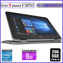 Charger l&#39;image dans la galerie, HP Probook x360 11 - Ecran Tactile / Core i5 - RAM 8gb - 256gb SSD  / Clavier Lumineux - Ecran 12 pouces (PC PLIABLE à 360°)
