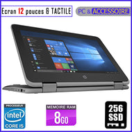 HP Probook x360 11 - Ecran Tactile / Core i5 - RAM 8gb - 256gb SSD  / Clavier Lumineux - Ecran 12 pouces (PC PLIABLE à 360°)