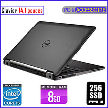 Charger l&#39;image dans la galerie, DELL E7470 - Core i5 - RAM 8gb - 256gb SSD / Processeur 2.4 GHZ - Ecran 14.1 pouces - Clavier Lumineux
