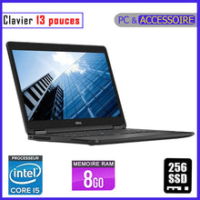 Charger l&#39;image dans la galerie, DELL E7280 / Core i5 - RAM 8gb - 256gb SSD / Processeur 2.5 GHZ - Ecran 13 pouces / 6è et 7è Génération
