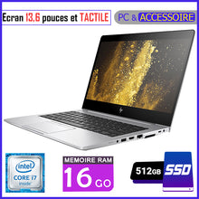 Charger l&#39;image dans la galerie, HP Elitebook 830 G5 / Ecran TACTILE - Core i7 - RAM 16gb - 512gb SSD / Processeur 2.2 GHZ - Ecran 13,6 pouces
