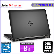 Charger l&#39;image dans la galerie, DELL E7470 - Core i5 - RAM 8gb - 256gb SSD / Processeur 2.4 GHZ - Ecran 14.1 pouces - Clavier Lumineux
