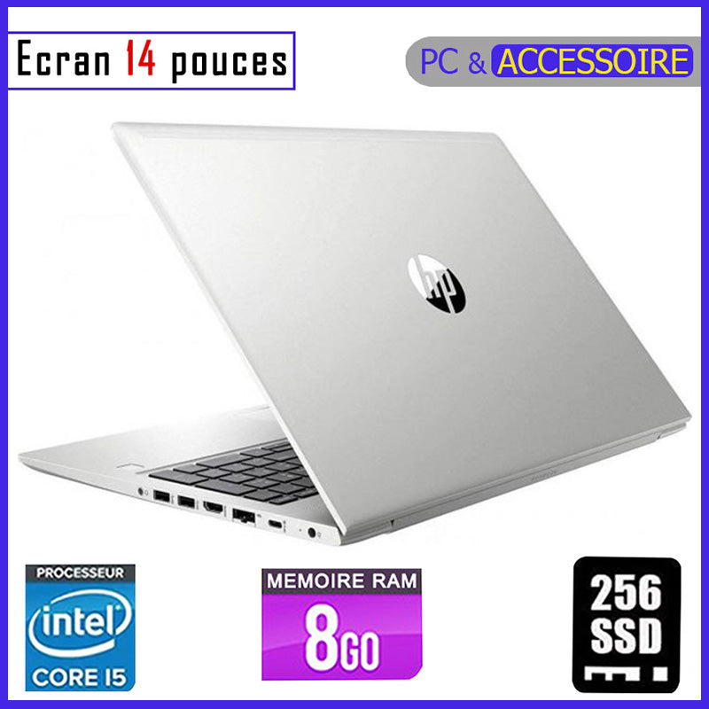 HP Probook 640 G4 - Core i5 - Ram 8gb - 256gb SSD (Capable de prendre 2 Disques Durs) / Ecran 14 pouces - Processeur 2,7GHZ - 7ème Génération