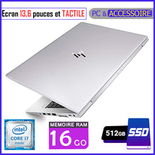 Charger l&#39;image dans la galerie, HP Elitebook 830 G5 / Ecran TACTILE - Core i7 - RAM 16gb - 512gb SSD / Processeur 2.2 GHZ - Ecran 13,6 pouces
