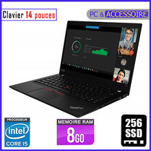 Charger l&#39;image dans la galerie, LENOVO THINKPAD T490s - Core i5 - RAM 8GB - 256gb SSD / Processeur 2.5 GHZ - Ecran 14 pouces
