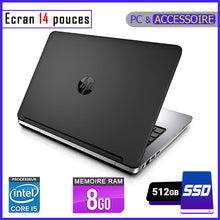 Charger l&#39;image dans la galerie, HP Probook 640 G1 - 512gb SSD - RAM 8gb - Core i5 / Ecran 14 pouces - Processeur 2,3 GHZ
