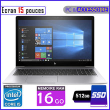 Charger l&#39;image dans la galerie, HP Elitebook 850 G5 - Core i5 - Ram 16gb - 512gb SSD / Ecran 15 pouces Avec Pavé-Numérique (Dans Carton)
