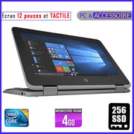 HP Probook x360 11 G3 - Ecran Tactile / RAM 4gb - 256gb SSD - Dual Core / Processeur 1,1 GHZ - Clavier Lumineux / Ecran 12 pouces (PC PLIABLE à 360°)