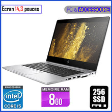 Charger l&#39;image dans la galerie, HP Elitebook 840 G5 - Core i5 - RAM 8gb - 256gb SSD / Ecran 14,3 pouces - 7ème et 8ème Génération
