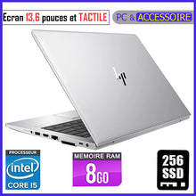 Charger l&#39;image dans la galerie, HP Elitebook 830 G5 / Ecran TACTILE - Core i5 - RAM 8gb - 256gb SSD / Processeur 1,9 GHZ - Ecran 13,6 pouces
