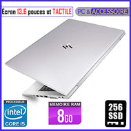 HP Elitebook 830 G5 / Ecran TACTILE - Core i5 - RAM 8gb - 256gb SSD / Processeur 1,9 GHZ - Ecran 13,6 pouces